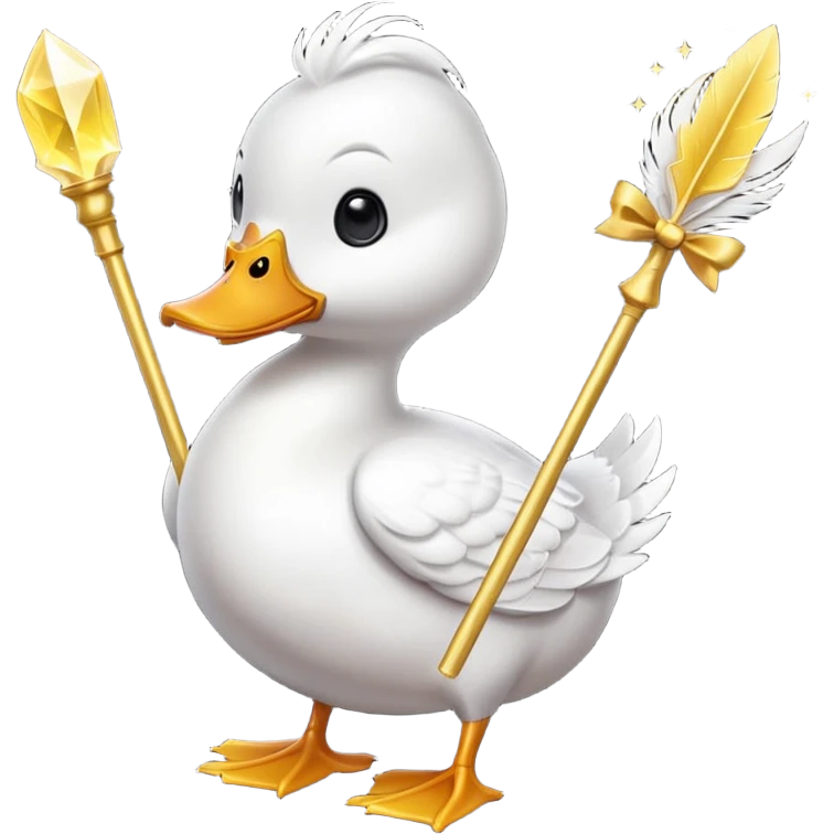 Duck with sparkling wand







 emoji