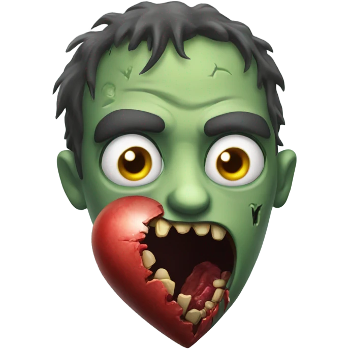 Zombie heart emoji