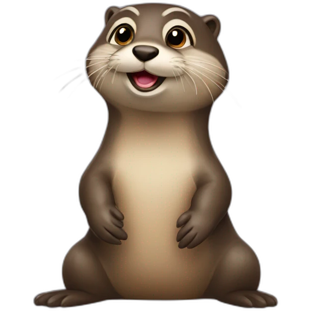 Une loutre qui fait caca emoji