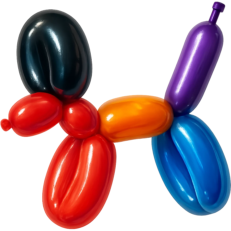 Toy black silhouette emoji
