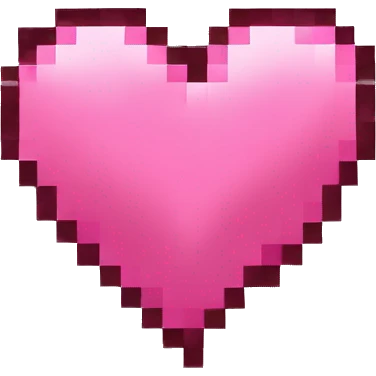 pink pixel heart emoji