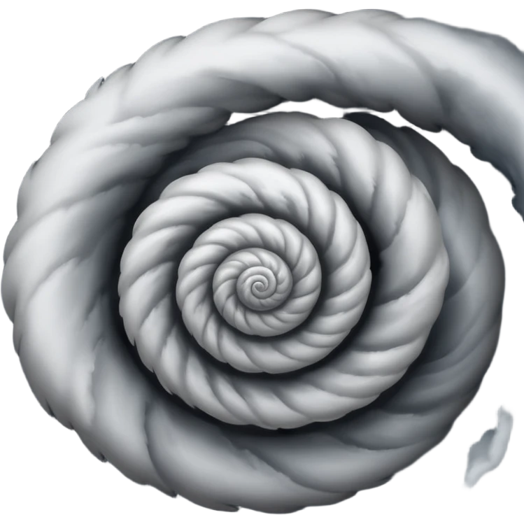 top down view of a tornado, swirling clouds, dramatic spiral emoji