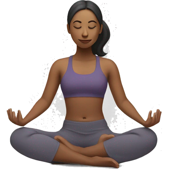 UUna mujer haciendo yoga emoji