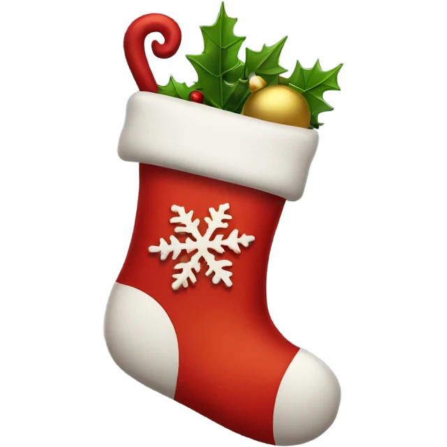 Christmas stocking emoji