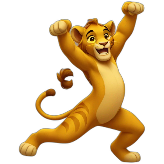 Simba dance emoji