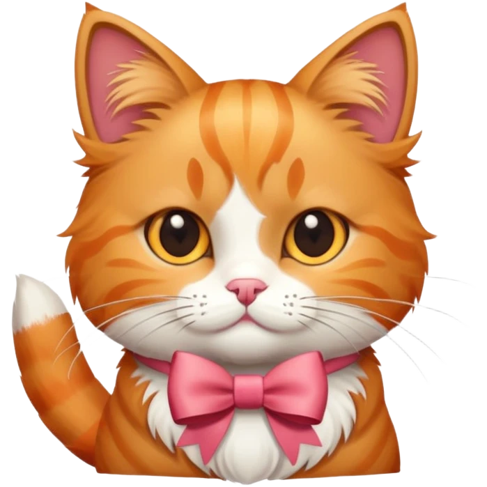 Cat with bow emoji