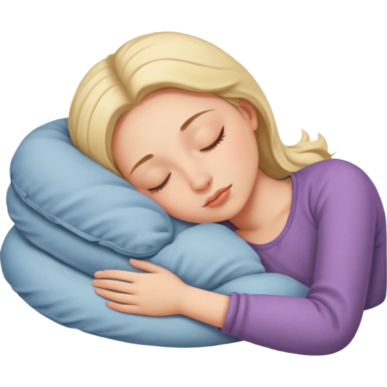 A girl is sleeping emoji