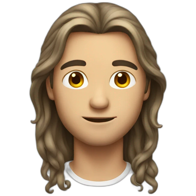 guy with long hair emoji