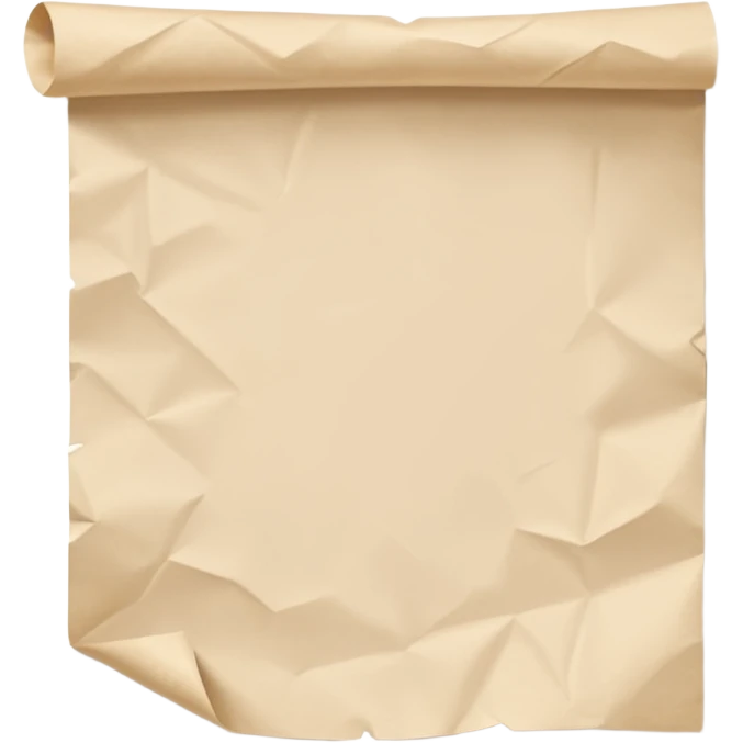A beige colored piece of draft paper  emoji