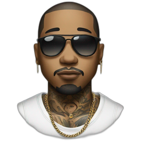 rapper tattoed emoji