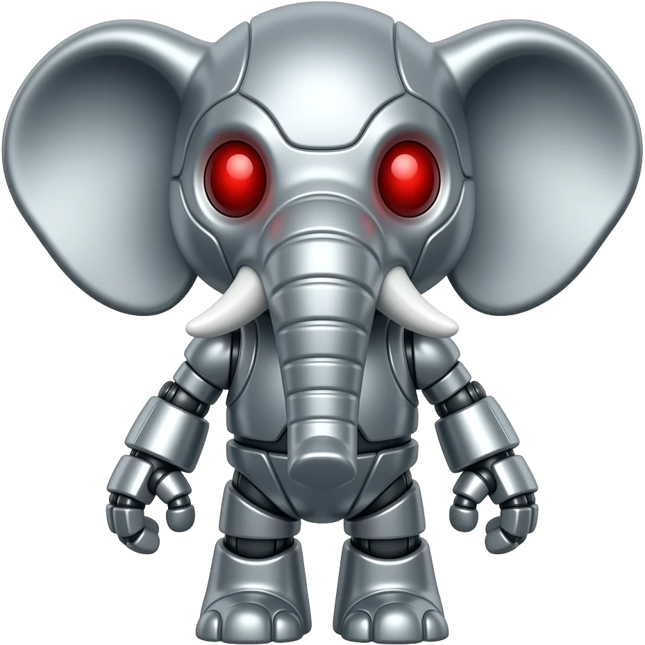 Robot elephant doll emoji