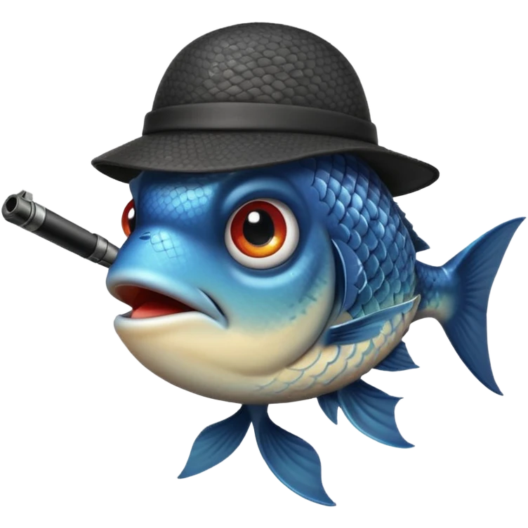 Criminal fish emoji