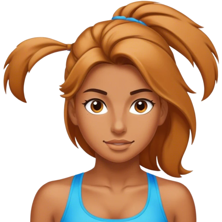 Exercising girl emoji
