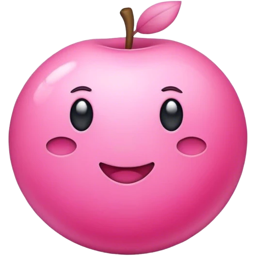 Cute pink  emoji