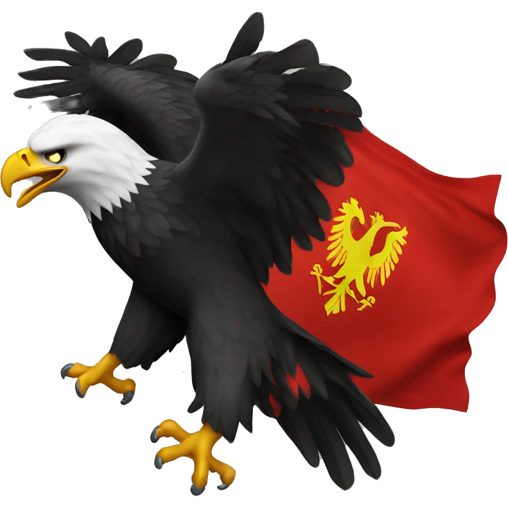 eagle with albanian flag emoji
