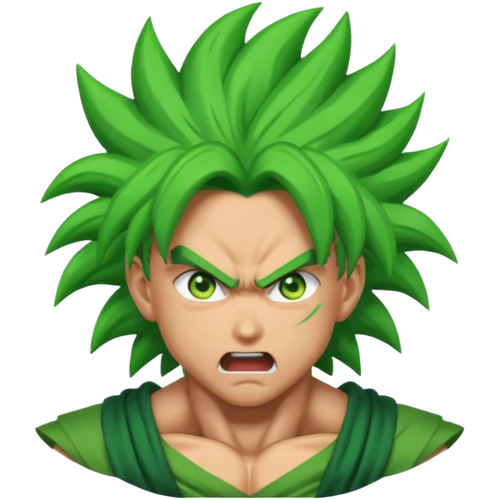 Make an emoji of broly going ssr emoji