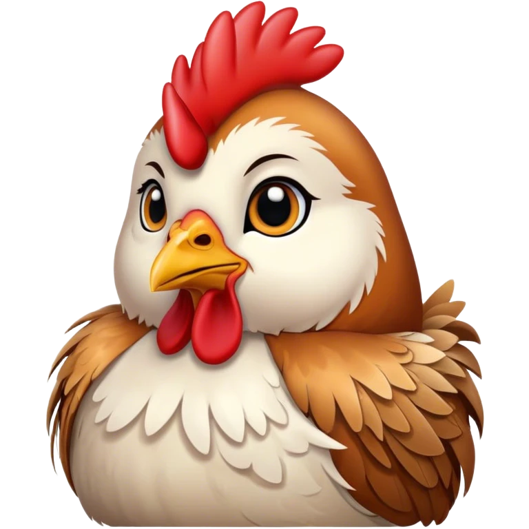 cute proud hen closeup emoji