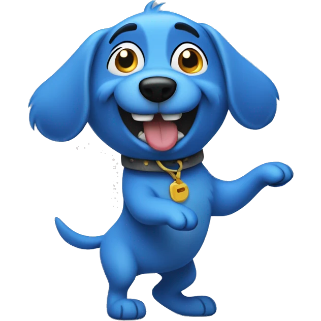 Bluey dog dancing emoji