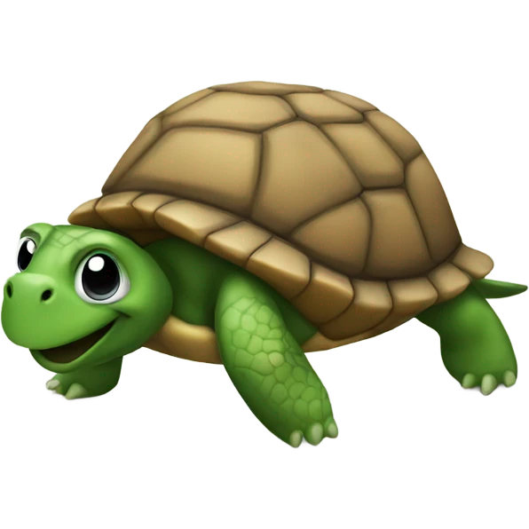 Turtle taking a poop emoji