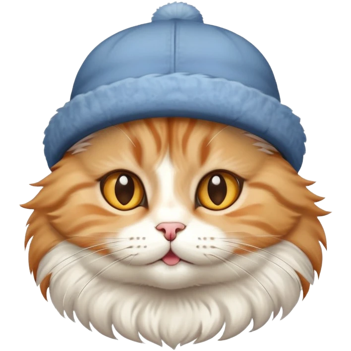cute cat wearing a hat emoji