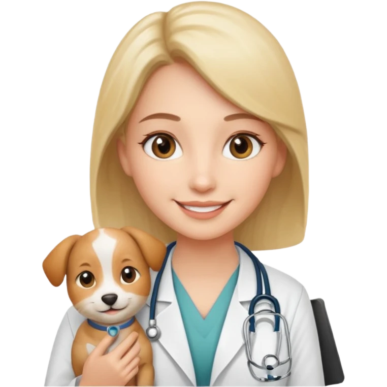 doctor with pet emoji