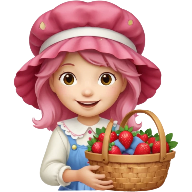 Strawberry shortcake character  emoji