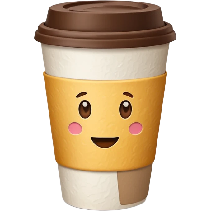 Coffee paper cup emoji