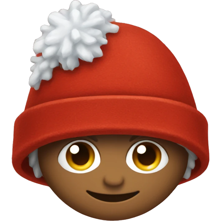 red winter hat  emoji