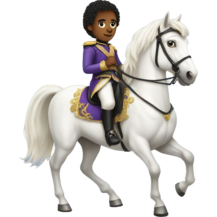 prince on a white horse emoji