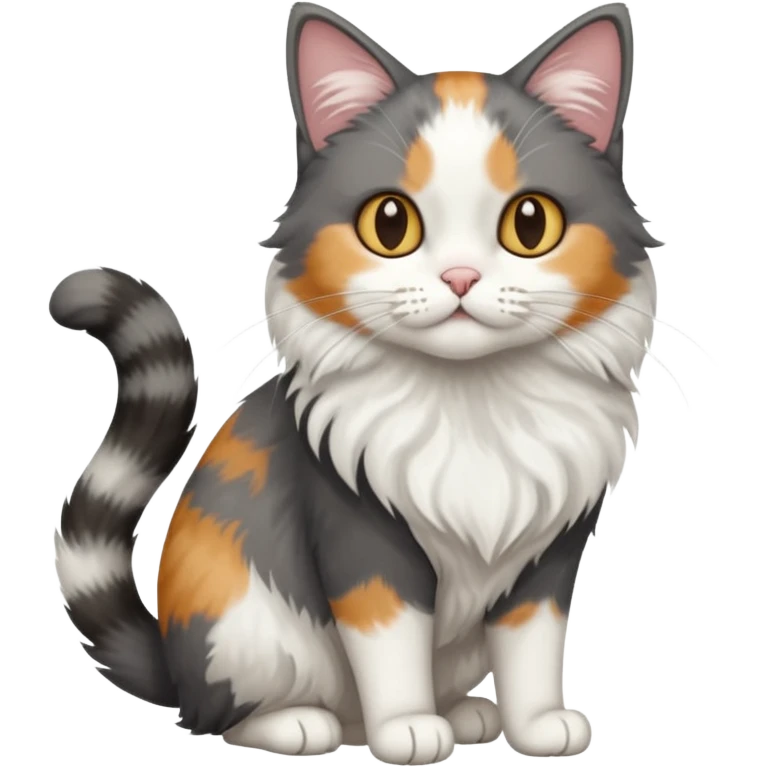 full body half dark grey and half white cat with white front legs emoji