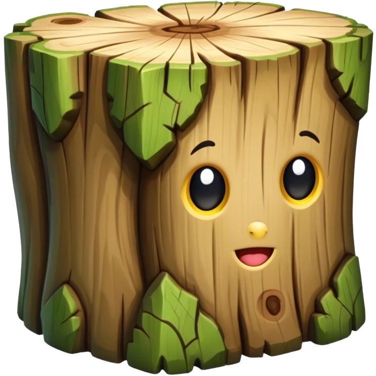 tree trunk block emoji