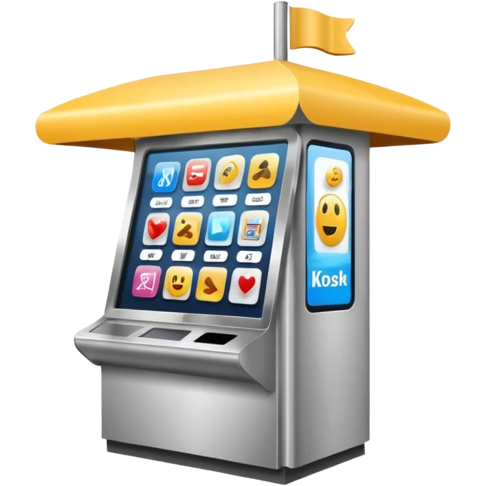 kiosk in a shopping center emoji