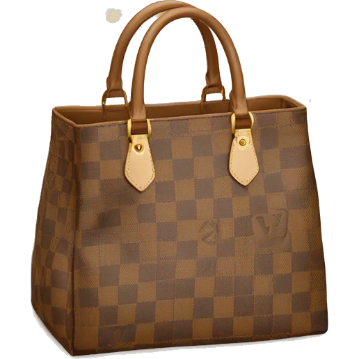 beige checkered louis vuitton tote emoji