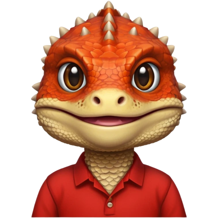 long bearded dragon with shirt emoji