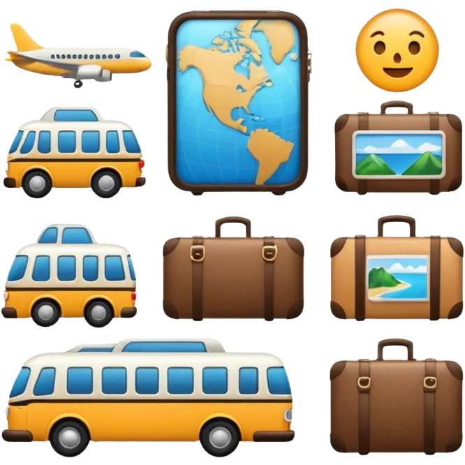 travel modern outlined emoji
