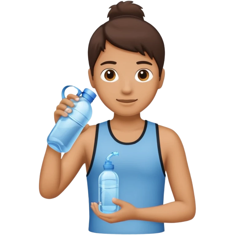 Water bottle as a person  emoji