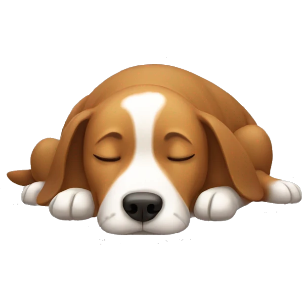 Sleeping dog emoji