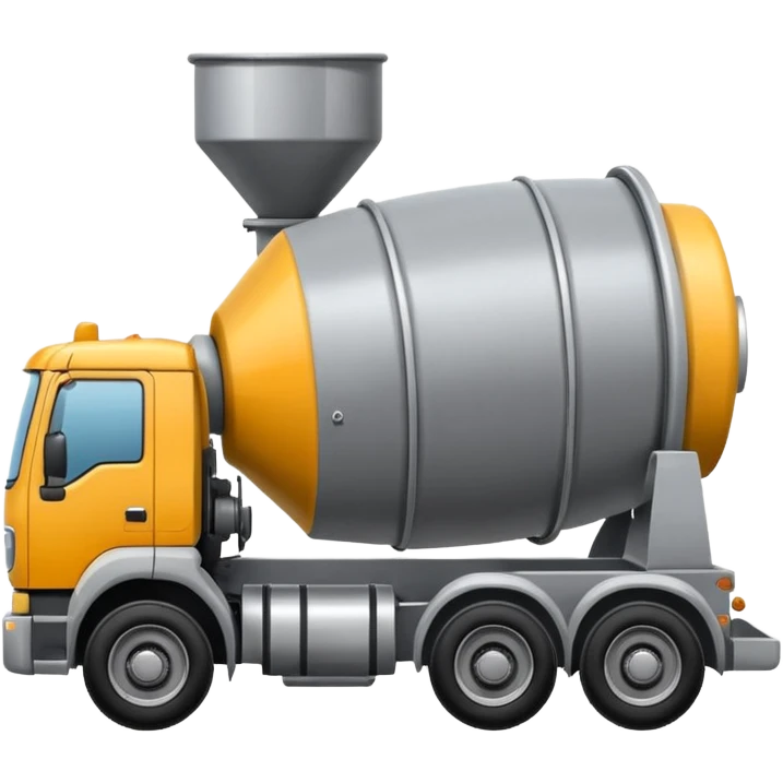 Concrete mixer truck emoji