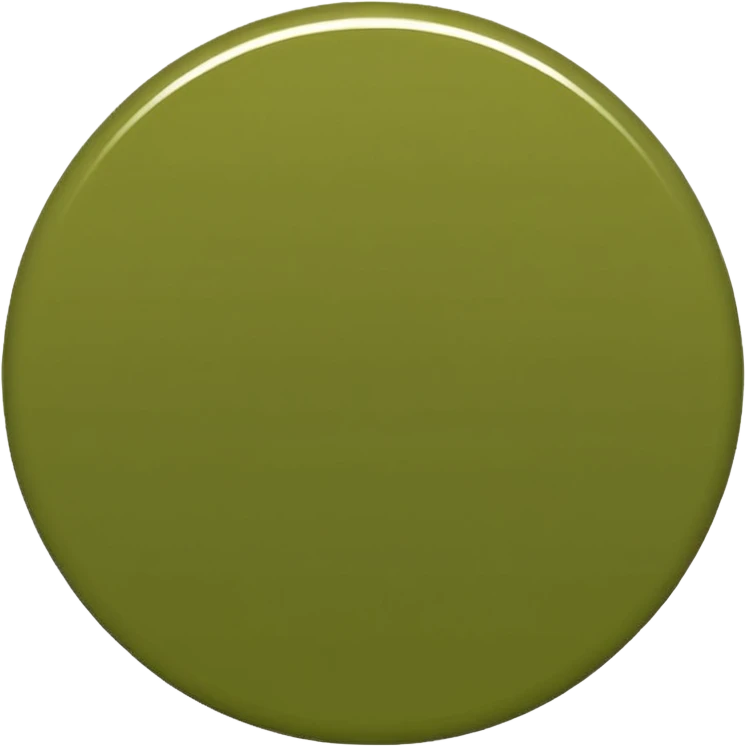 aesthetic olive green emoji, simple, elegant, peaceful mood emoji