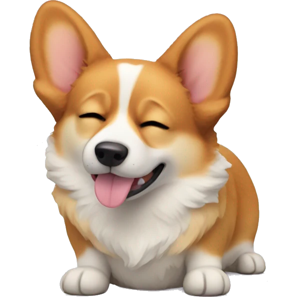 Corgi that sleeps emoji
