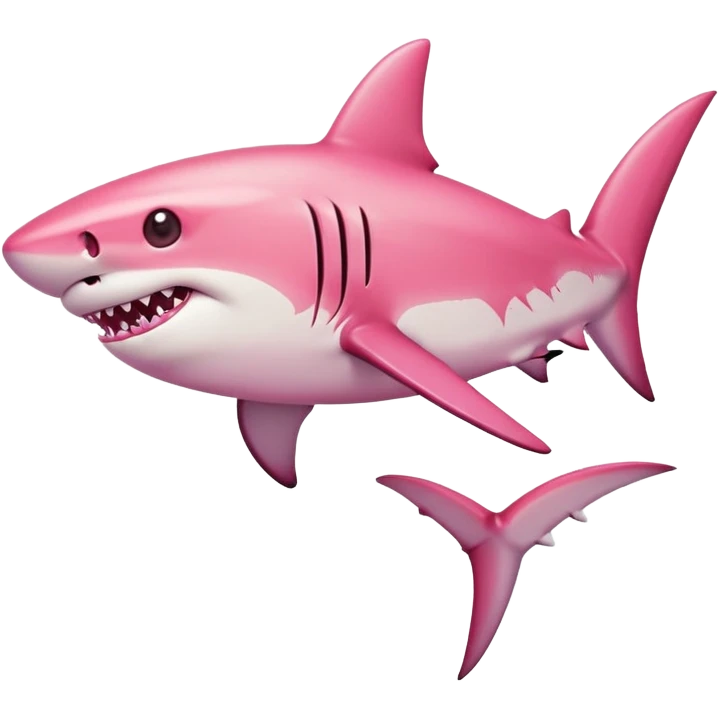 Shark with a sunburn  emoji