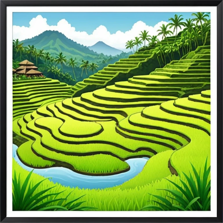 rice terrases UBUD emoji