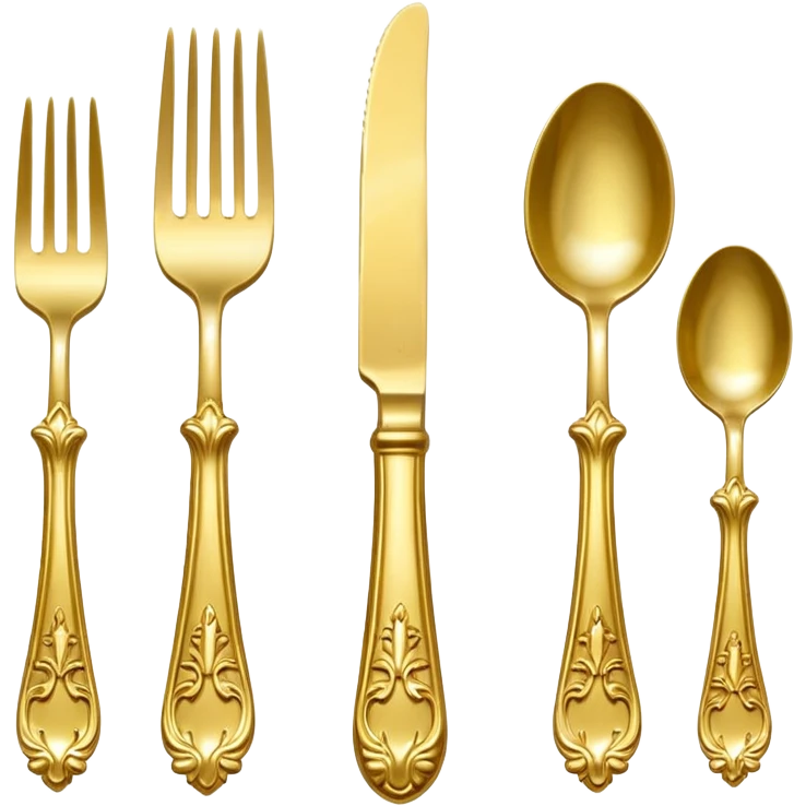 golden cutlery emoji