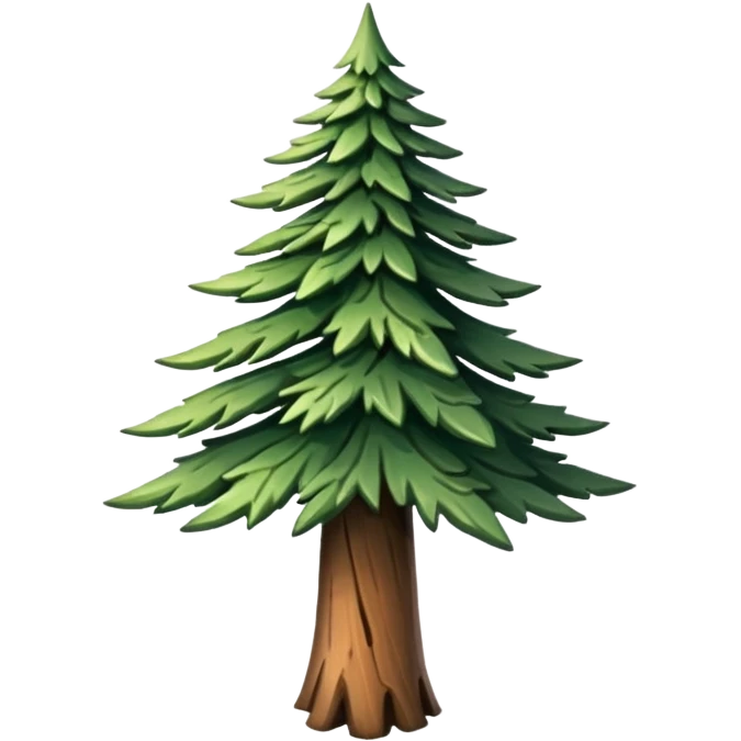 Strom Vzácný jehličnan emoji