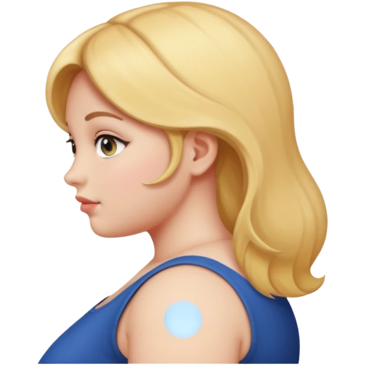 A girl with a big butt facing the back emoji