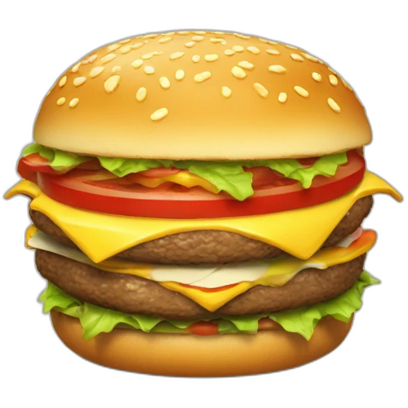Dracofeu qui mange un burger emoji