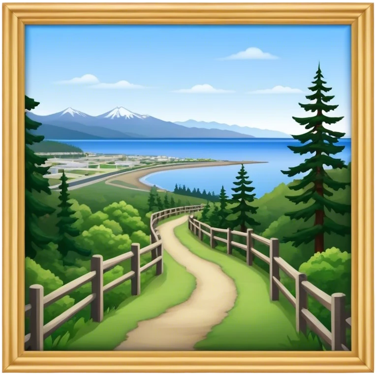 Port Angeles Washington no border walking trail emoji