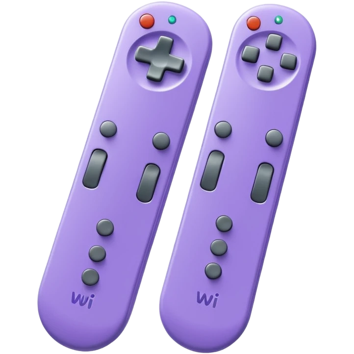 lavender purple wii remote emoji