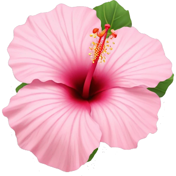 light pink hibiscus emoji