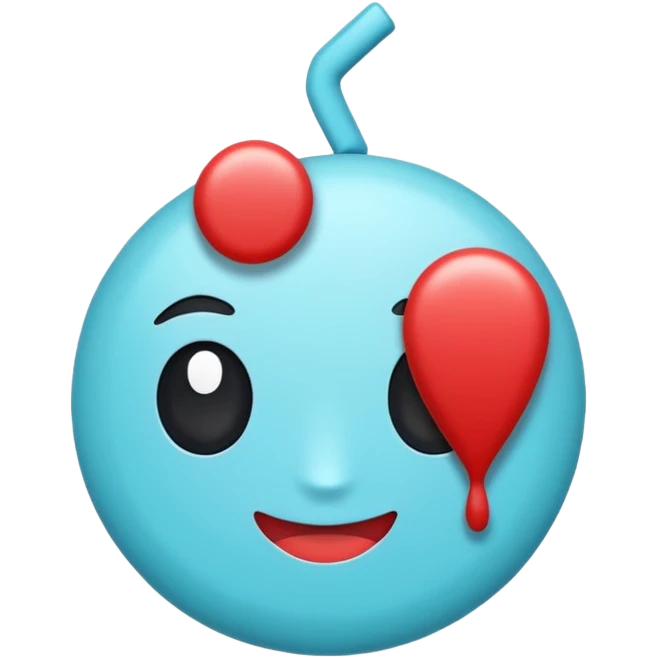 Tiktok beyaz tik etrafı mavi emoji